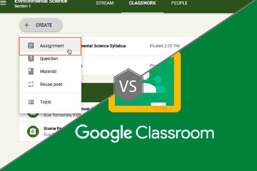 show my homework vs google classroom